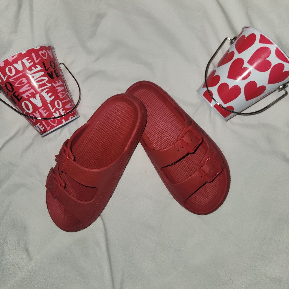 Open Toe Double Backle Sandals